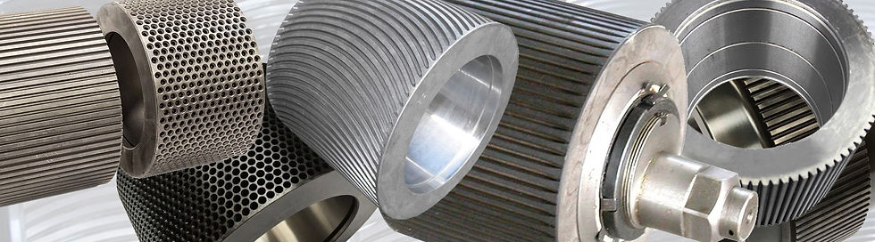 NPT - Rolki i wałki do granulatorów i peleciarek - rollers for CPM, Andritz, La Meccanica