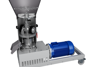 close - up of small pellet machine