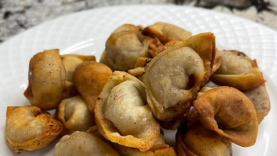 Hand-made Pelmeni snacks