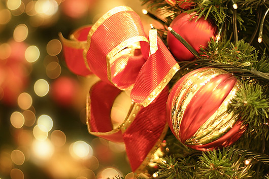 Red Christmas Baubles