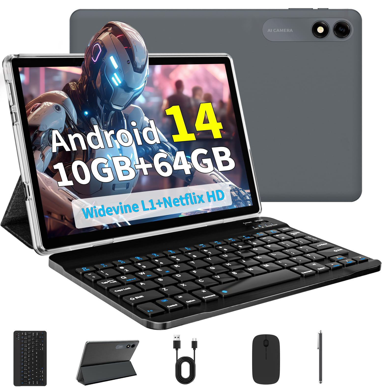 UltraPad X10 Android 14 Tablet β Complete Productivity Kit