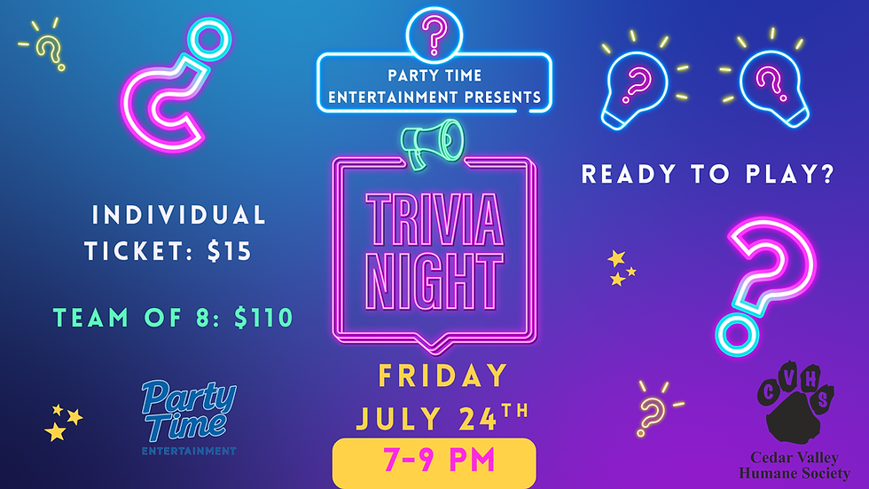 Smarty Paws Showdown: Trivia Night at CVHS
