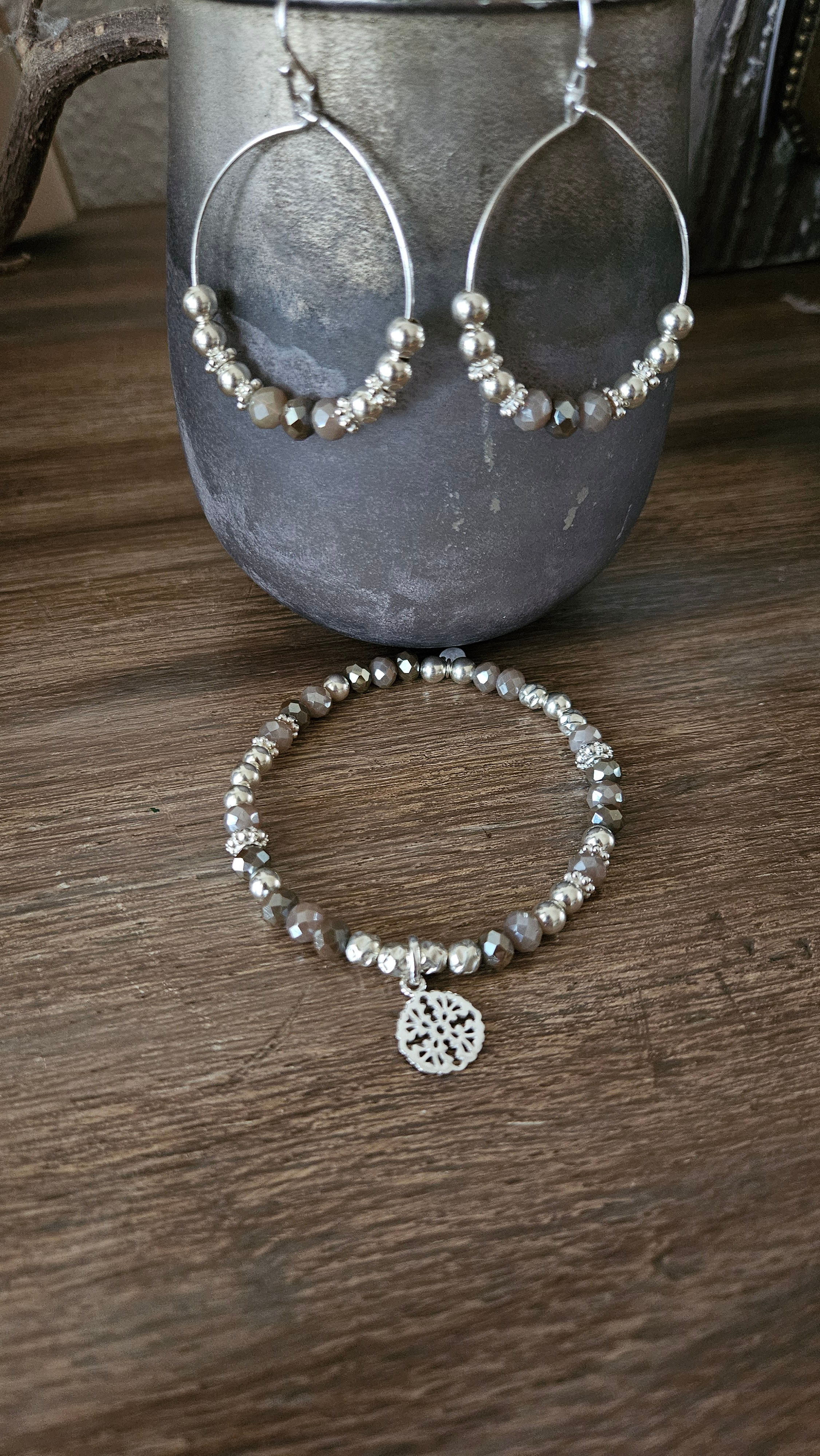 Brillantino Ohrringe oder Armand braunton