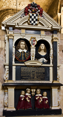 The St.Barbe family memorial within Romsey Abbey ​