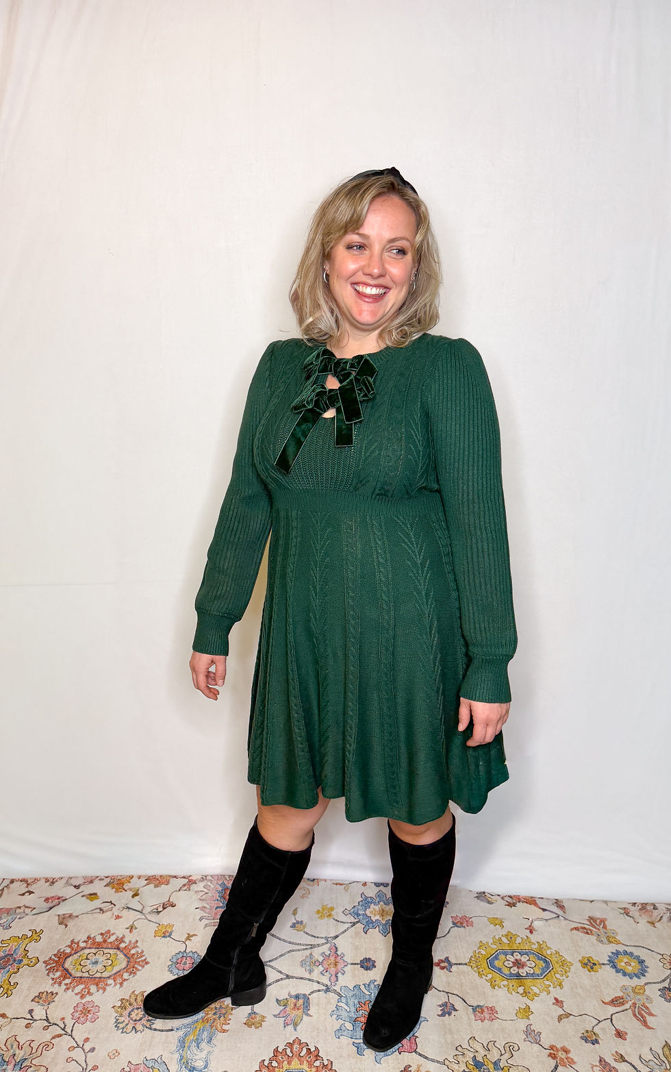 Thumbnail: Evergreen Bow Dress