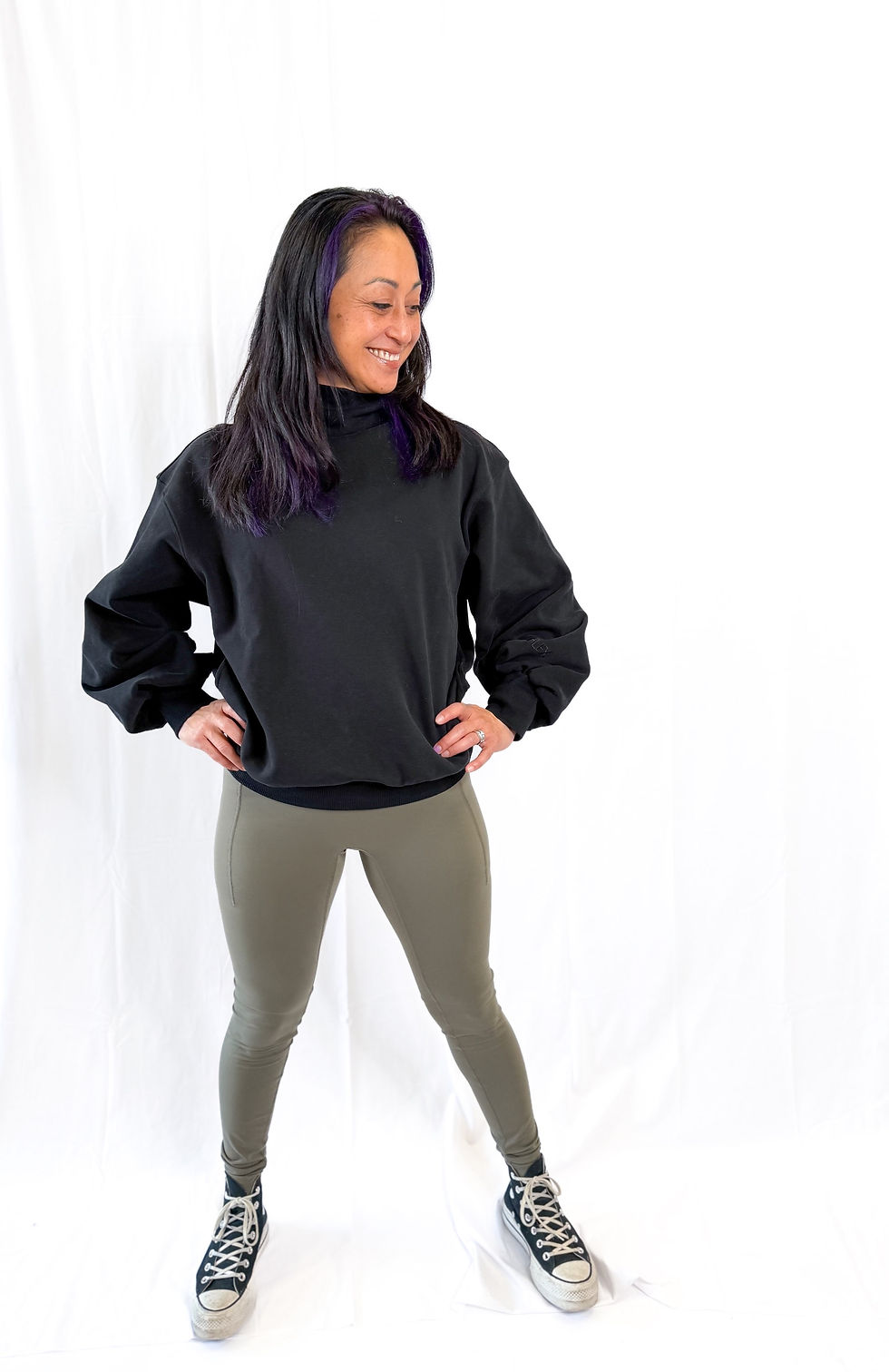 Thumbnail: Ooey Gooey Mock Neck Sweatshirt by POPFLEX