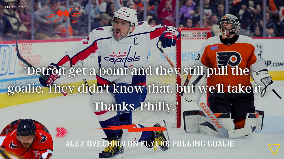 Alexander Ovechkin on final game that got Washington into the playoffs
