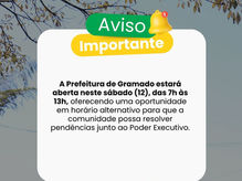 Prefeitura estará aberta neste sábado (12)