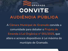 Câmara promove audiência pública para atualizar Lei Orgânica de Gramado