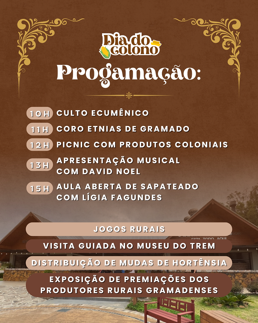 Fornos da Várzea terão programação especial para Celebração do Dia do Colono