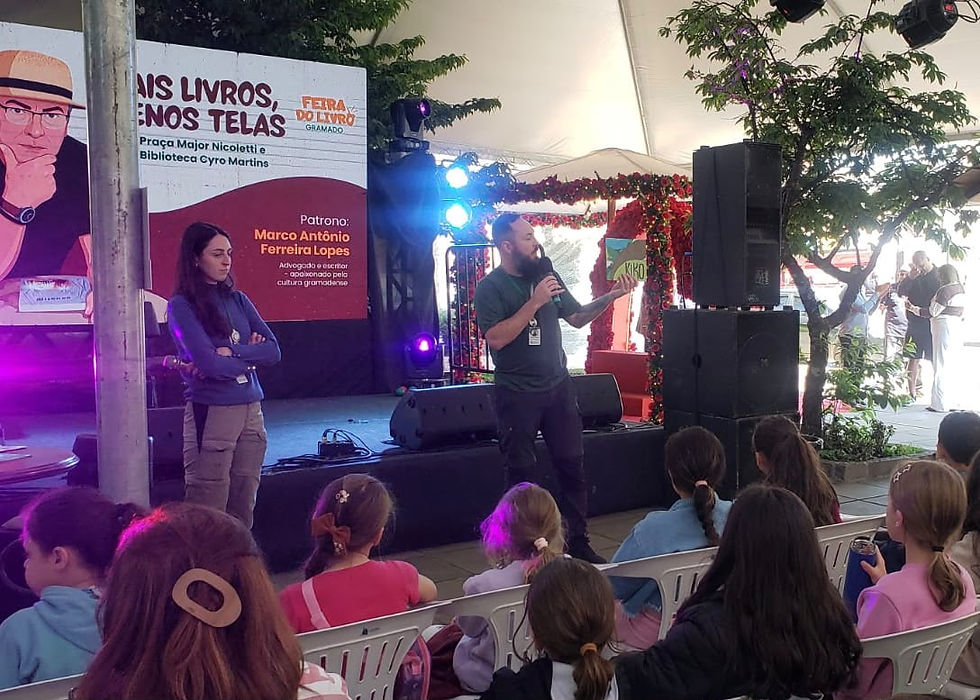 Meio Ambiente leva conscientização ambiental e incentivo à leitura para a Feira do Livro 2026