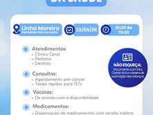 Linha Moreira recebe ação de interiorização da Saúde neste sábado (23)