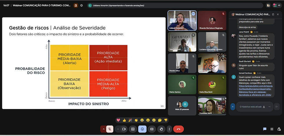 Secretaria de Turismo promoveu encontro sobre comunicação e reputação em situações de crise