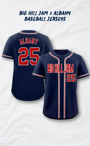 Baseball Jerseys: BIG HILL JAM x ALBANY | BIG HILL JAM 2025
