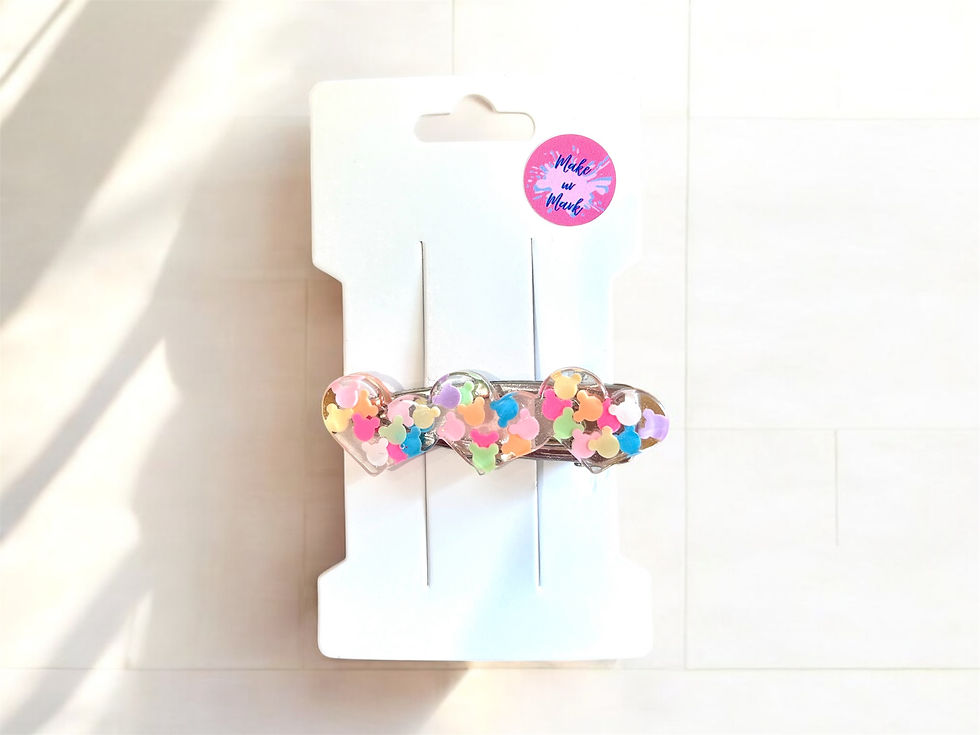 Heart Minnie Mouse Hair Clip