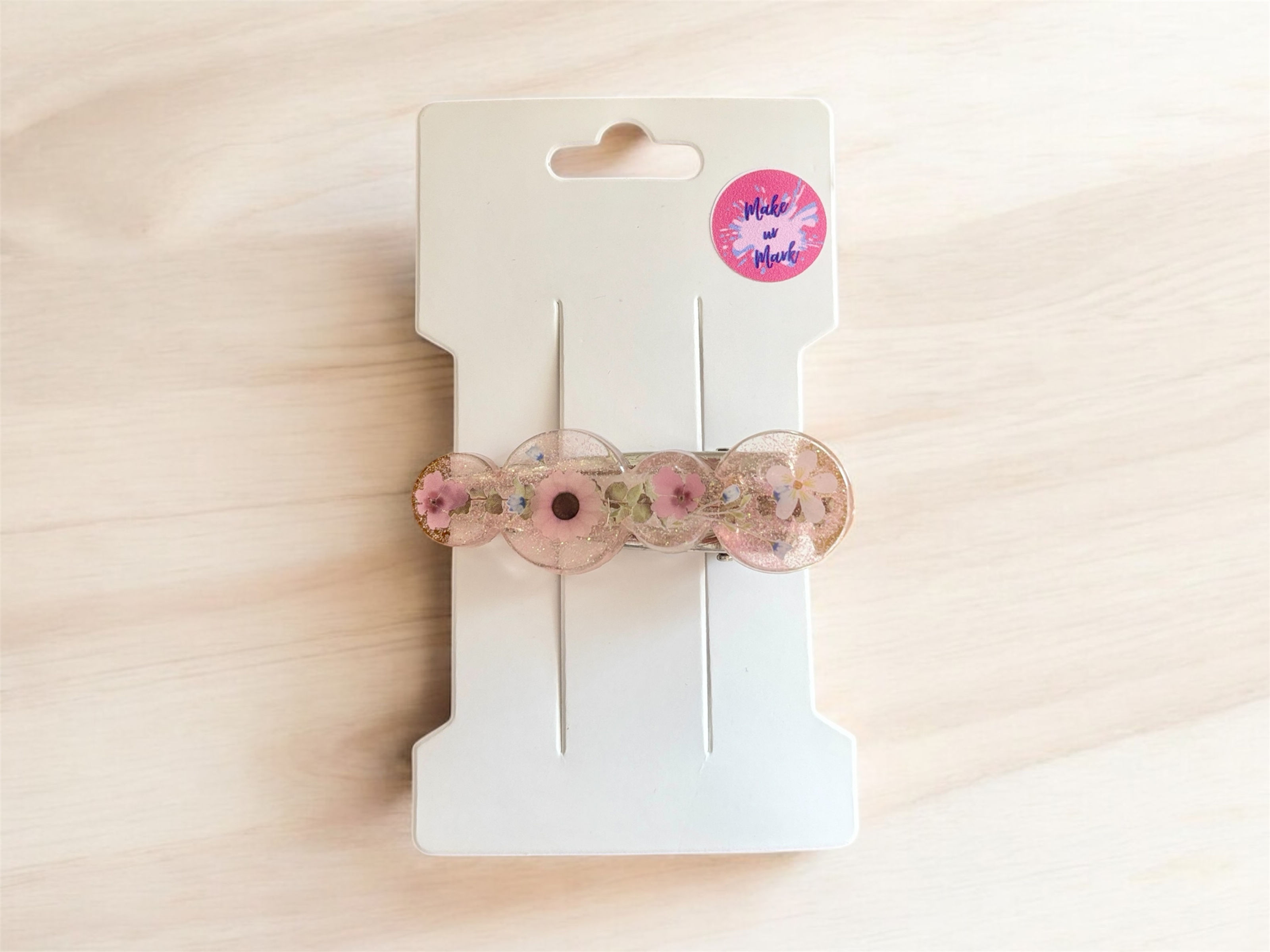 Circle Floral Hair Clip