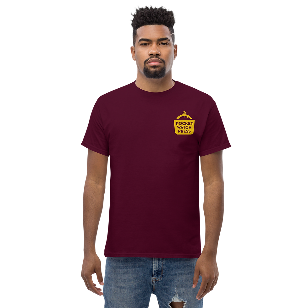 Thumbnail: Pocket Watch Press Embroidered Tee (Yellow Logo)