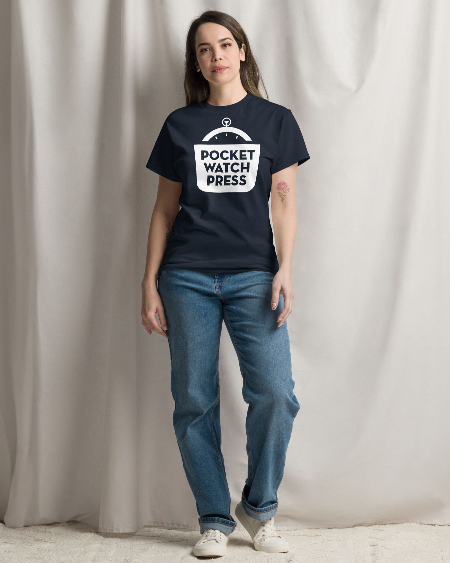 Pocket Watch Press Logo Tee