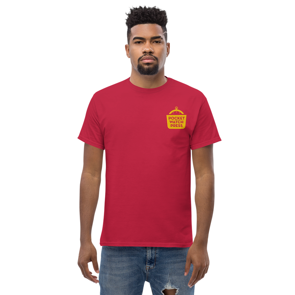 Thumbnail: Pocket Watch Press Embroidered Tee (Yellow Logo)