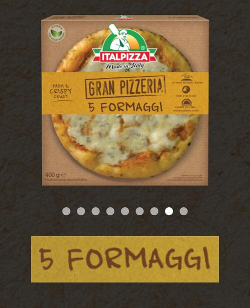 Pizza 5 formaggi 6 U
