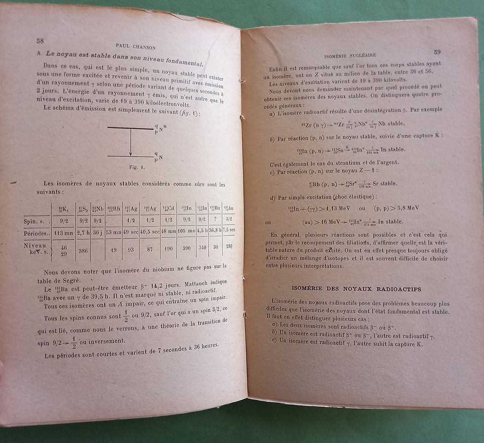 Miniature : Interaction entre noyau et  son cortège électronique, L de Broglie (dir.), 1949