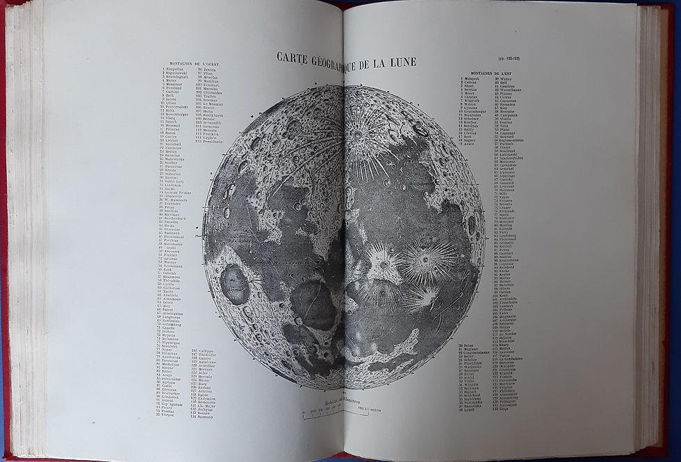 Miniature : La Terre et la Lune, C. Flammarion, non daté.