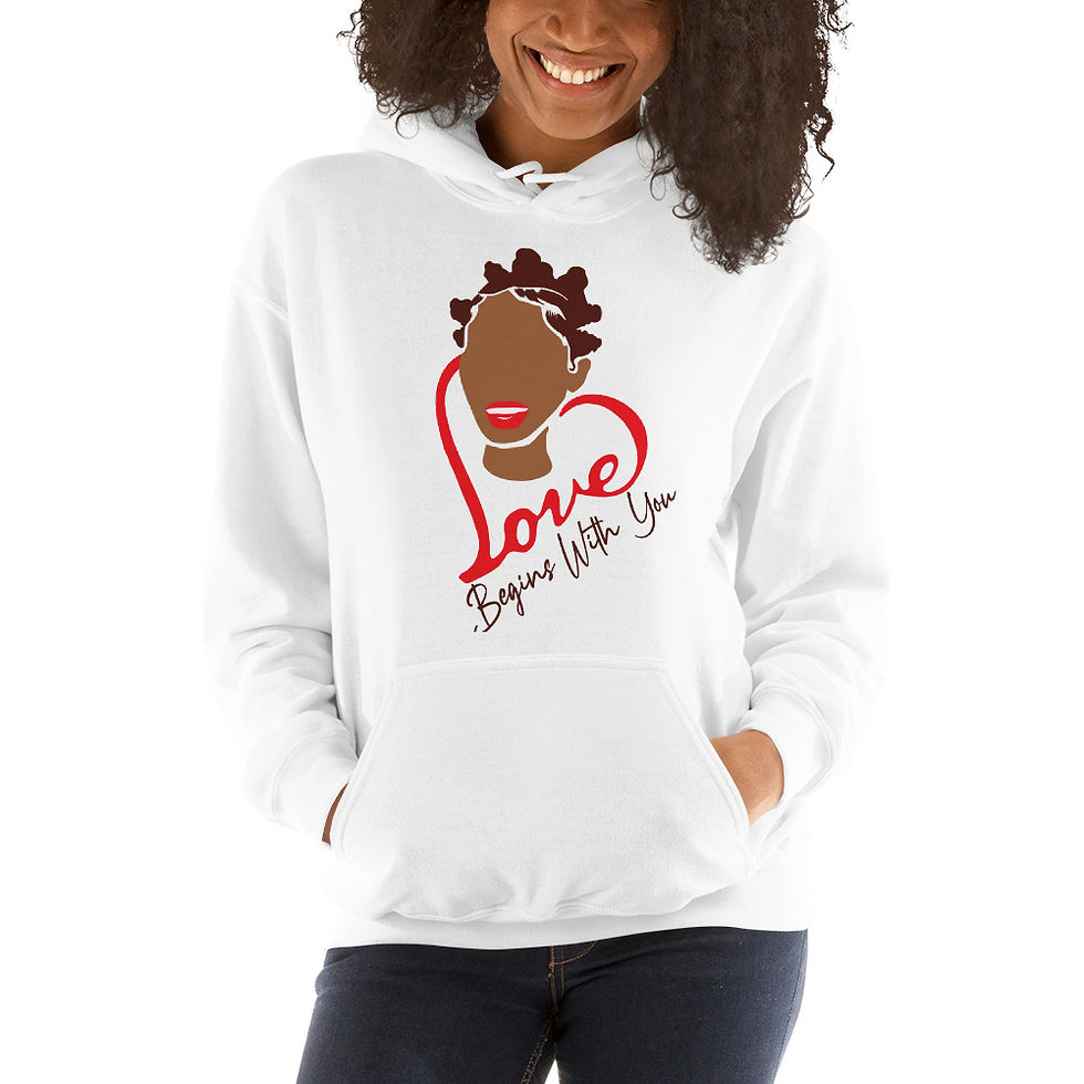 Thumbnail: "Love Begins With You" Unisex Hoodie