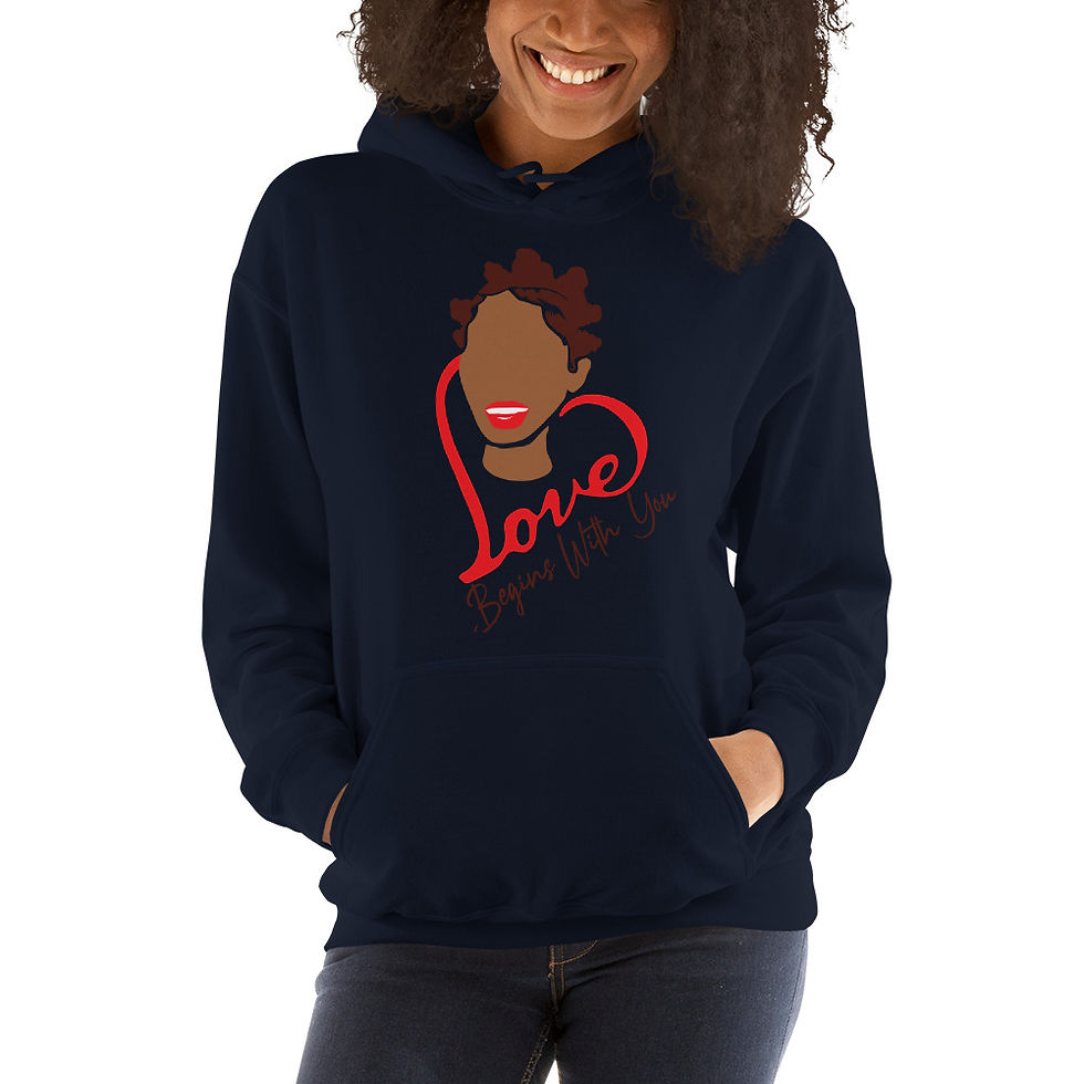 Thumbnail: "Love Begins With You" Unisex Hoodie