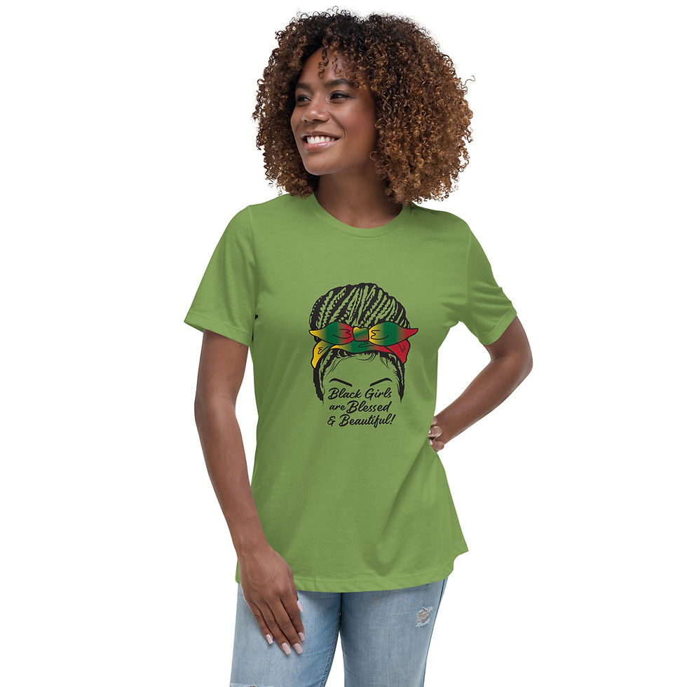 Thumbnail: "Black Girls Are Blessed And Beautiful" Women's Relaxed T-Shirt