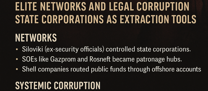 Russia 2012: State Corporations, Siloviki, and the Anatomy of Controlled Corruption