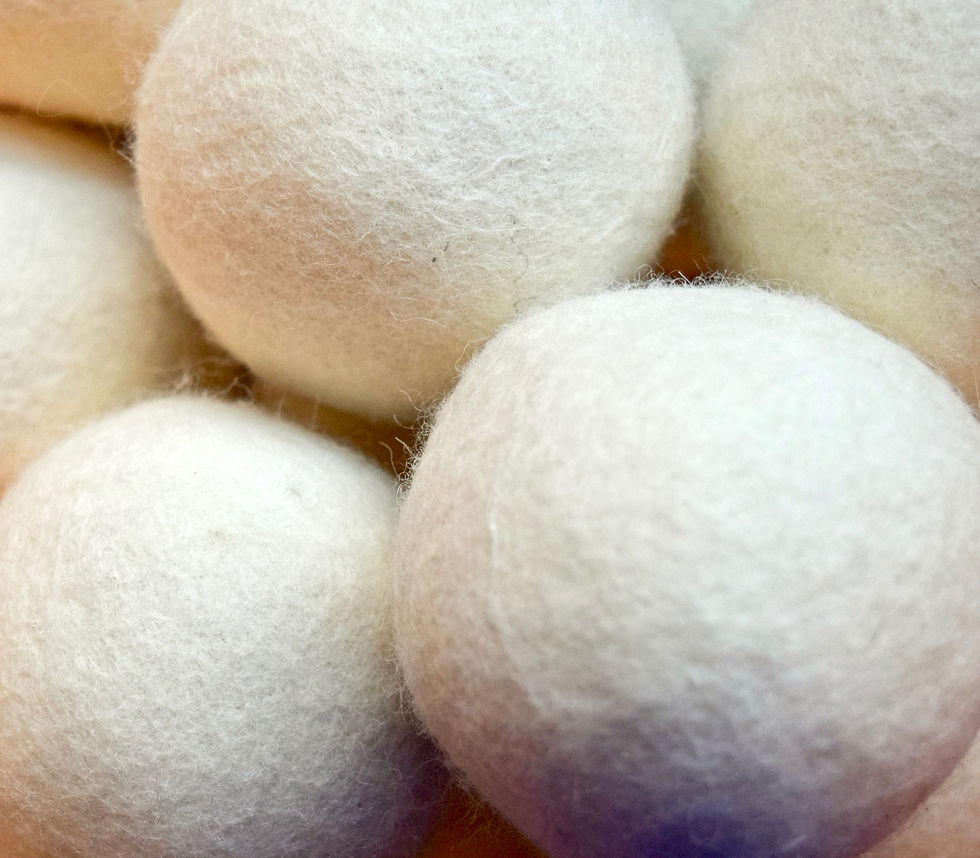 Thumbnail: Group Image of Ecology Soap's New Zealand Wool Dryer Balls