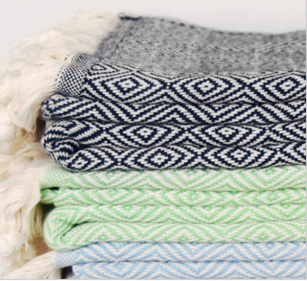Thumbnail: 100% Organic Cotton Peshtemal Turkish Kitchen Towels