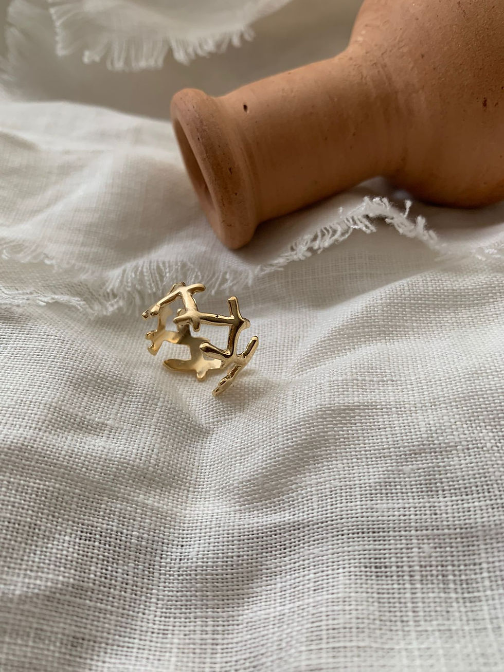 Miniatura: Anel Espada em Ouro 18k