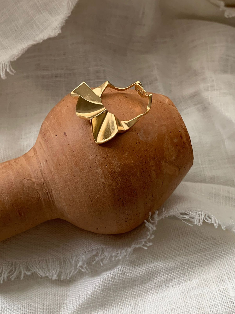 Miniatura: Anel Candela Chapa em Ouro 18k