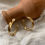 Miniatura: Argola Lungo em Ouro 18k