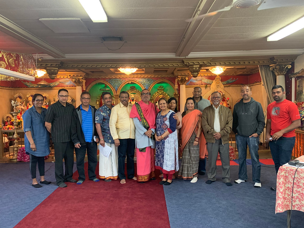 Congratulations to all members looking forward to serving the temple and ll devotees. From left to right