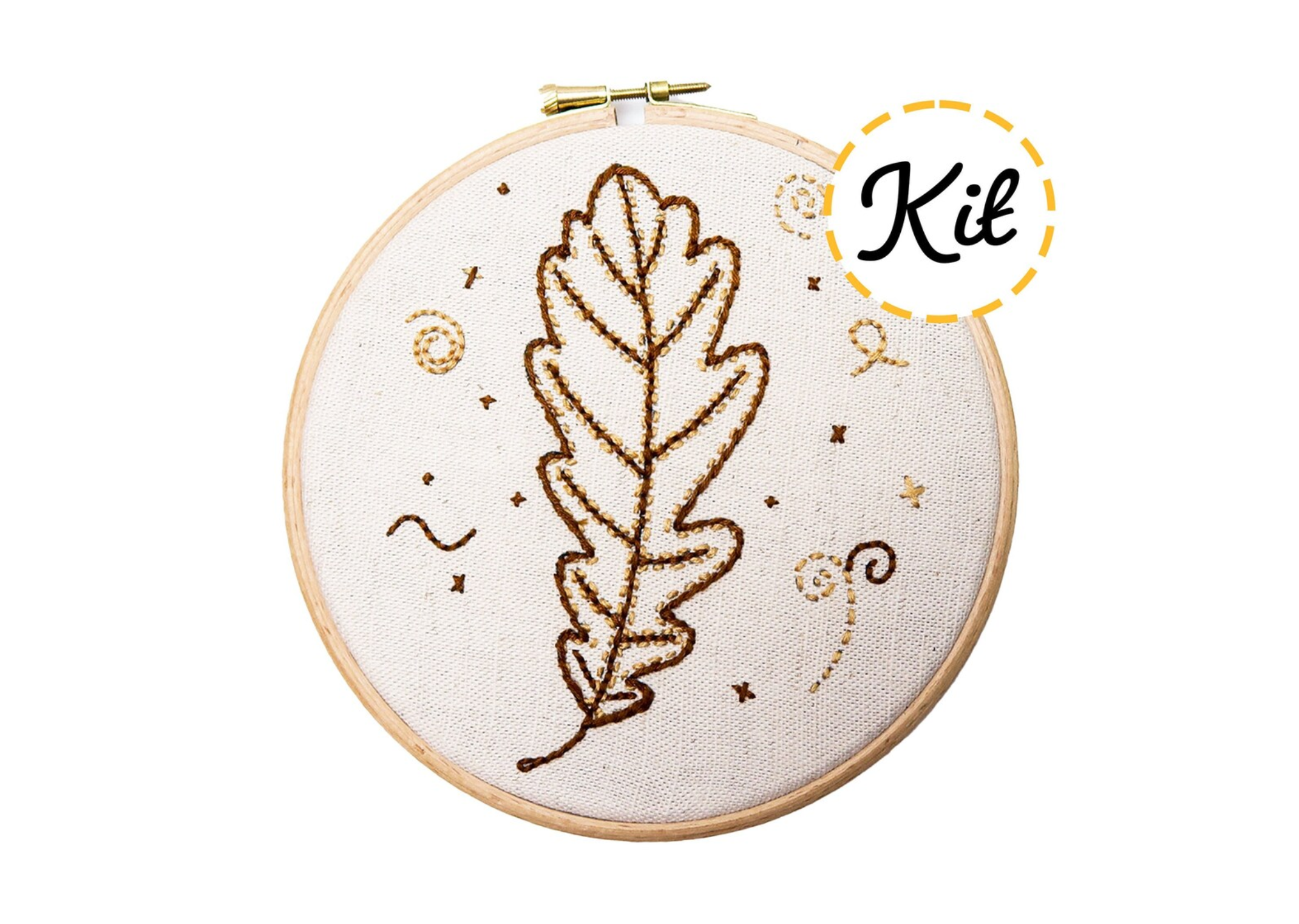 Oak Leaf Embroidery Kit
