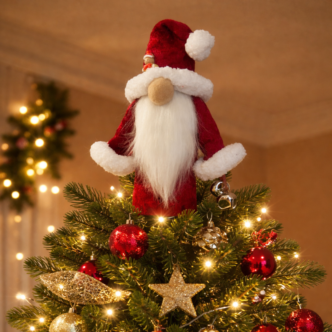Santa Christmas Tree Topper