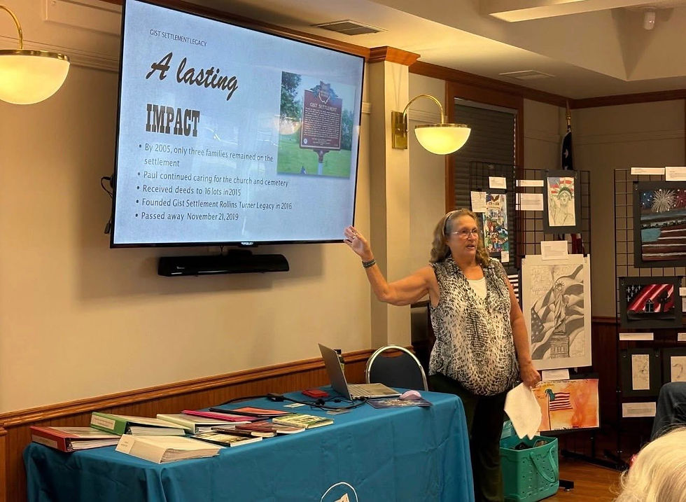Sharing the Story of Gist Settlement with Our Community