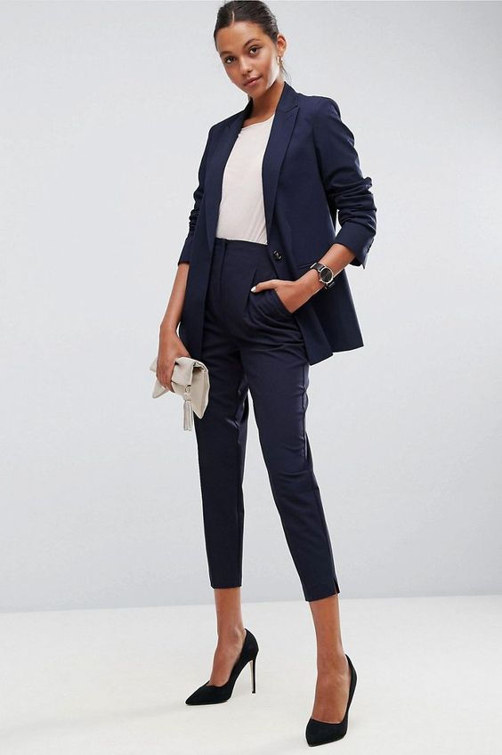 Navy Blue Suit Female