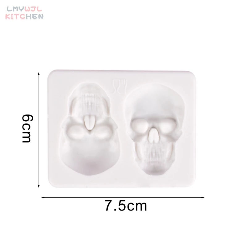 Miniatura: Molde calaveras grande