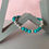 Thumbnail: Chunky Turquoise & Sterling Silver Bracelet