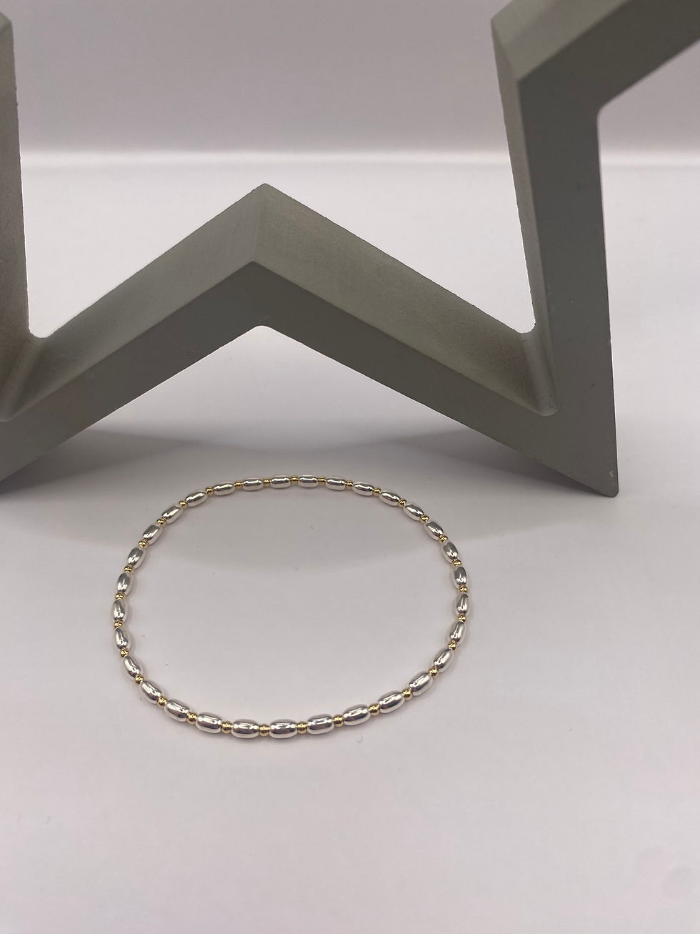 Thumbnail: Two Colour Grain Bracelet