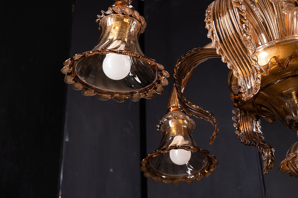 Thumbnail: lampadario a sei luci murano