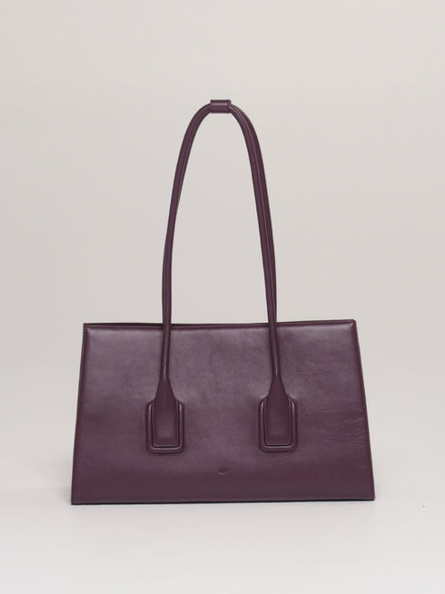 MATEO handcrafted leather tote bag in fig