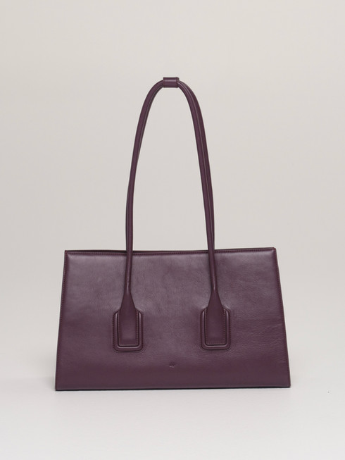 MATEO handcrafted leather tote bag in fig