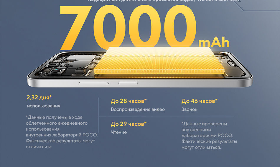 Thumbnail: Xiaomi Smartphone POCO M7 Global Version Snapdragon 685 NFC 7000mAh 6.9" FHD+Dot