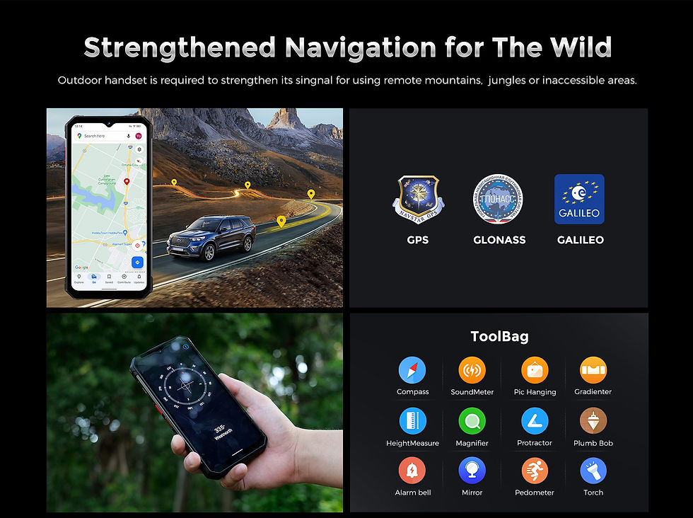 Thumbnail: Fossibot F102 Rugged Smartphone Helio G99 Android Cell Phone 20GB+256GB 16500mAh