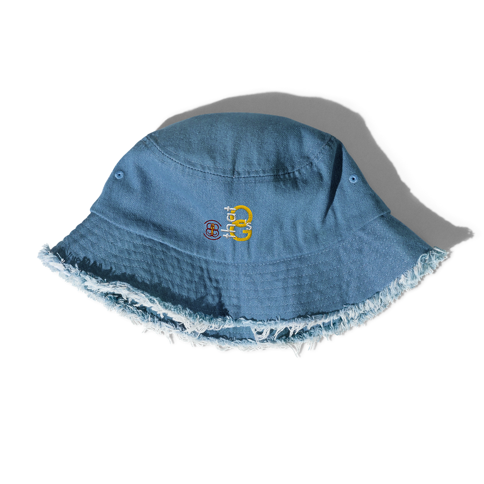 Thumbnail: M: hats+: "that OG's", distressed denim bucket