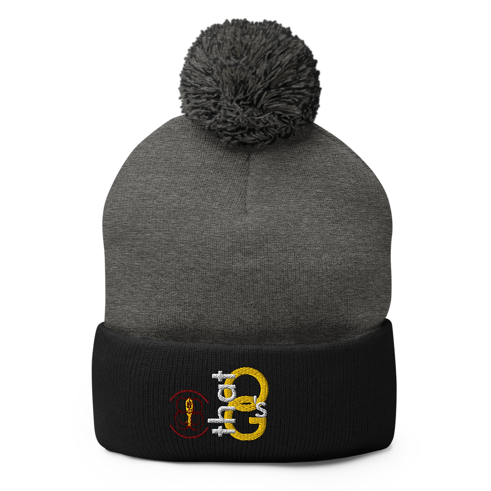 Thumbnail: M: hats+: "that OG's", pom-pom knit cap